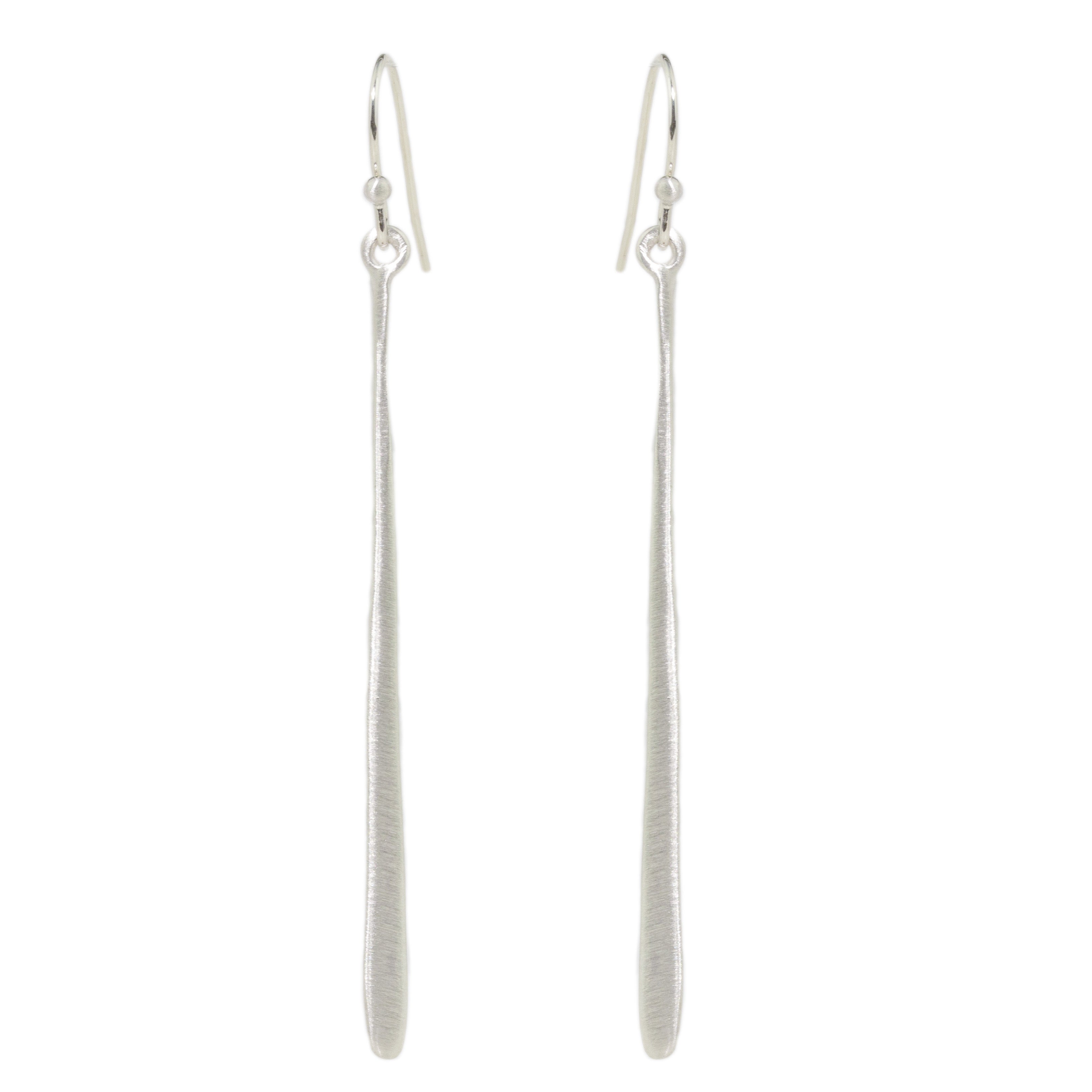 Silver Stick Earrings
