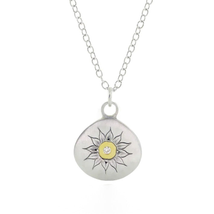 Soleil Diamond Charm Necklace