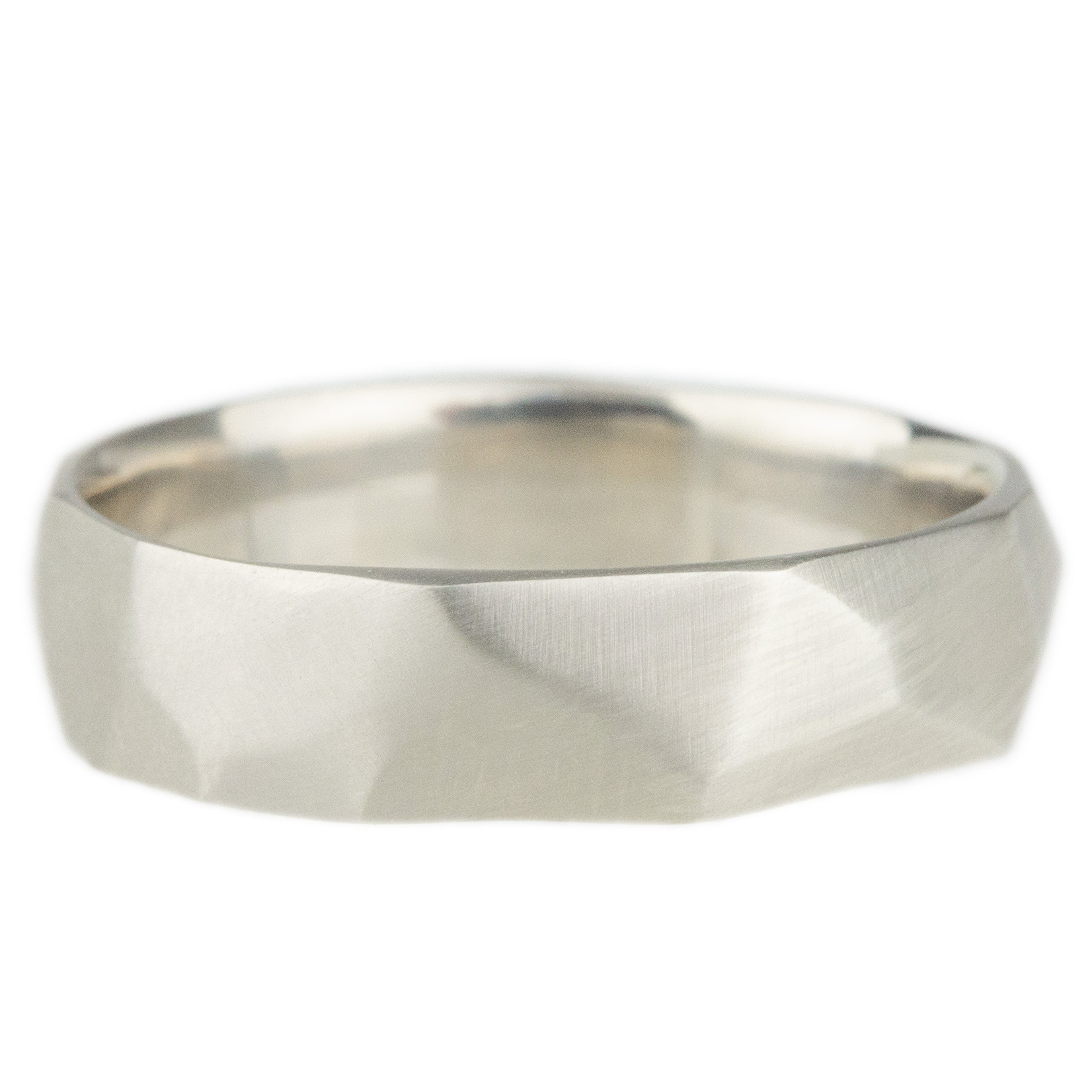 14k Soft Facets Band-Rebecca Overmann