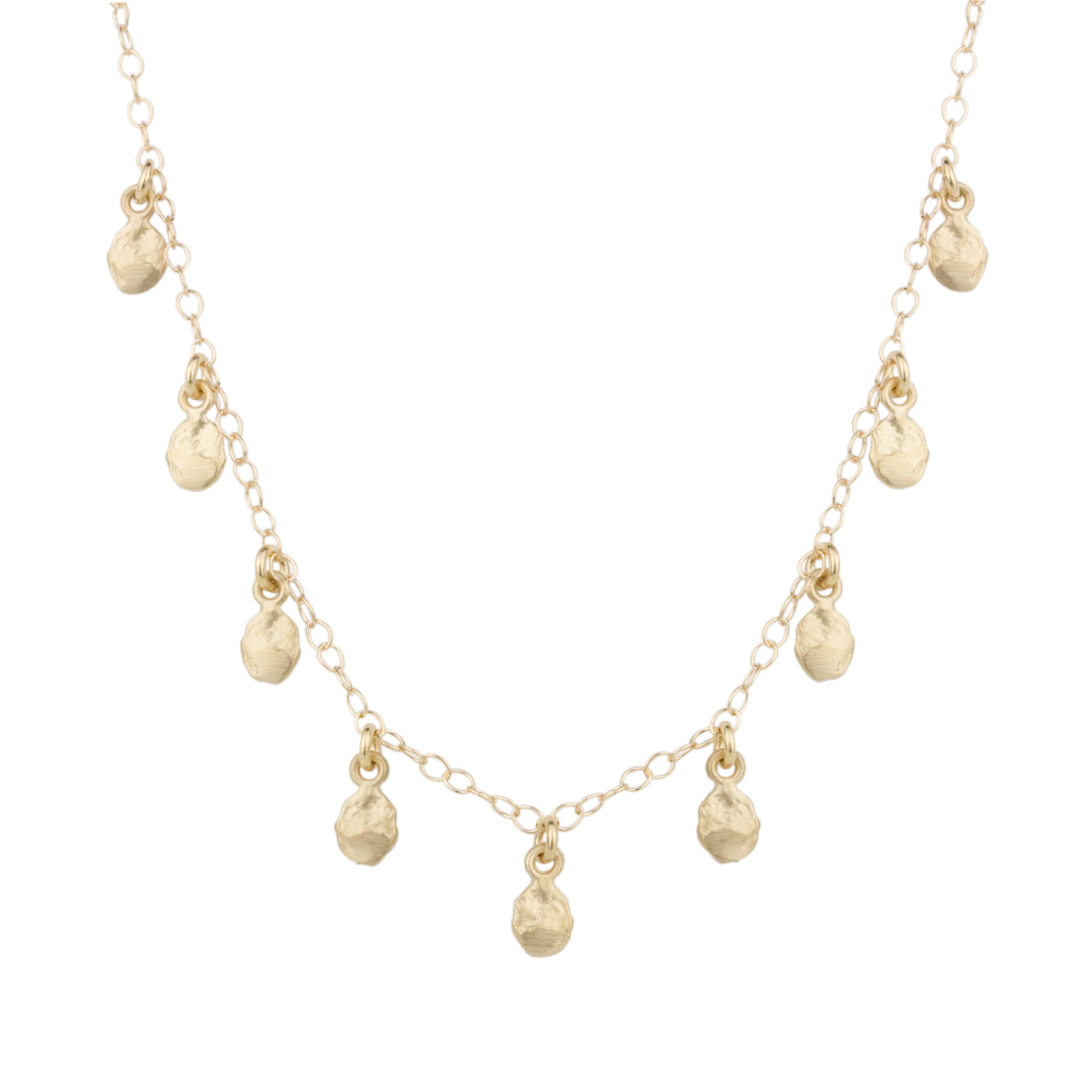 Tiny Golden Flake Necklace