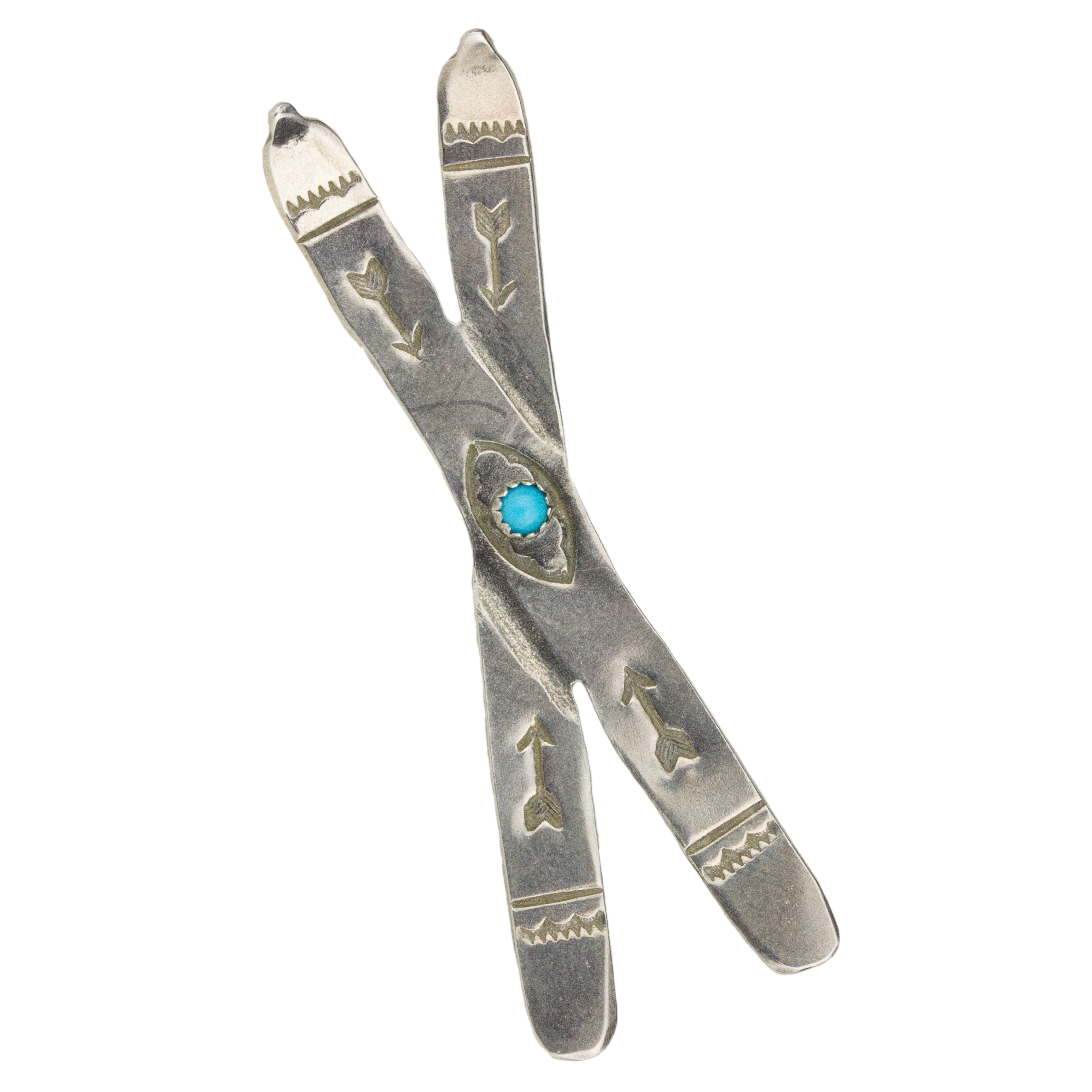 Joe Eby Turquoise Ski Pin