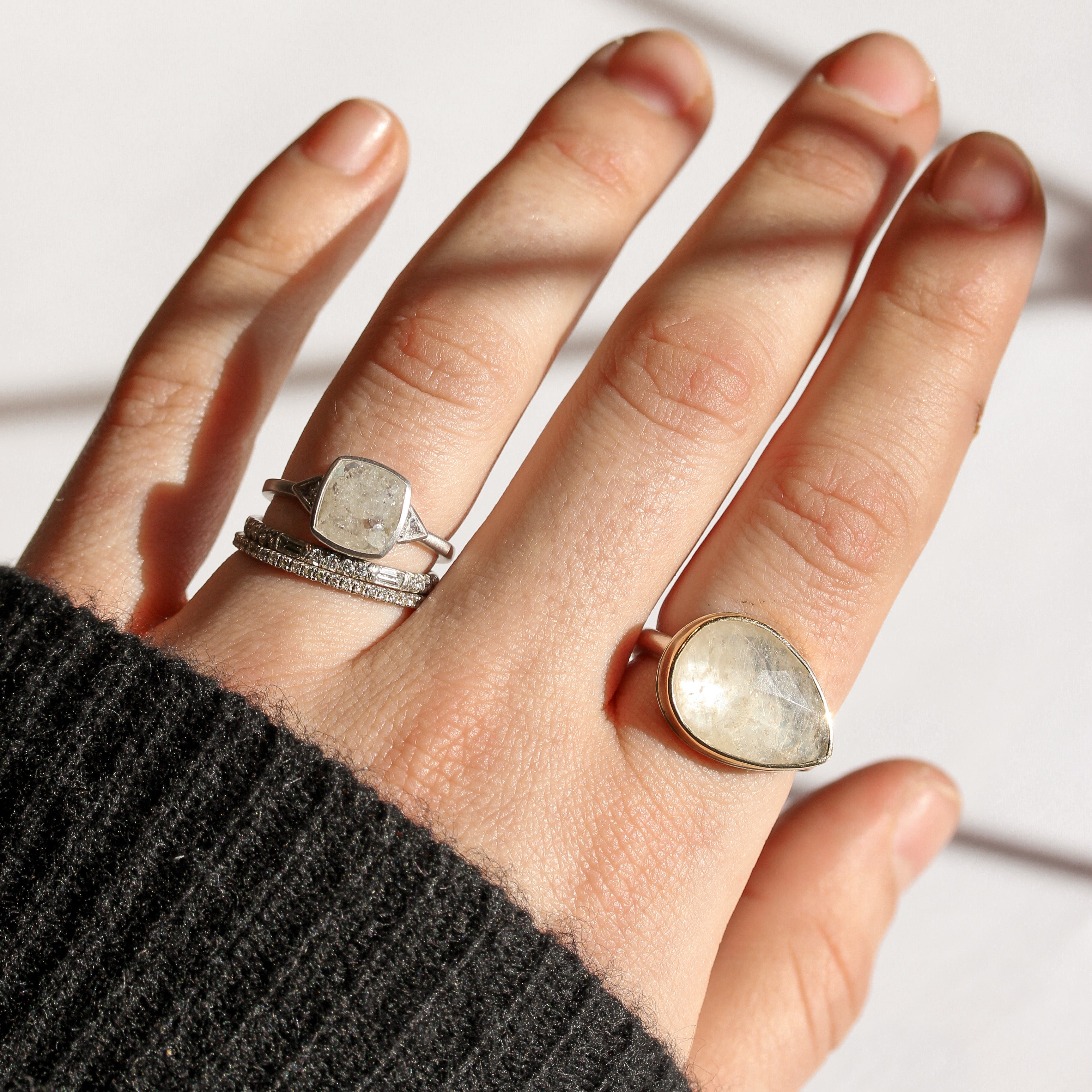 Icy Grey 2.25ct Diamond Ring