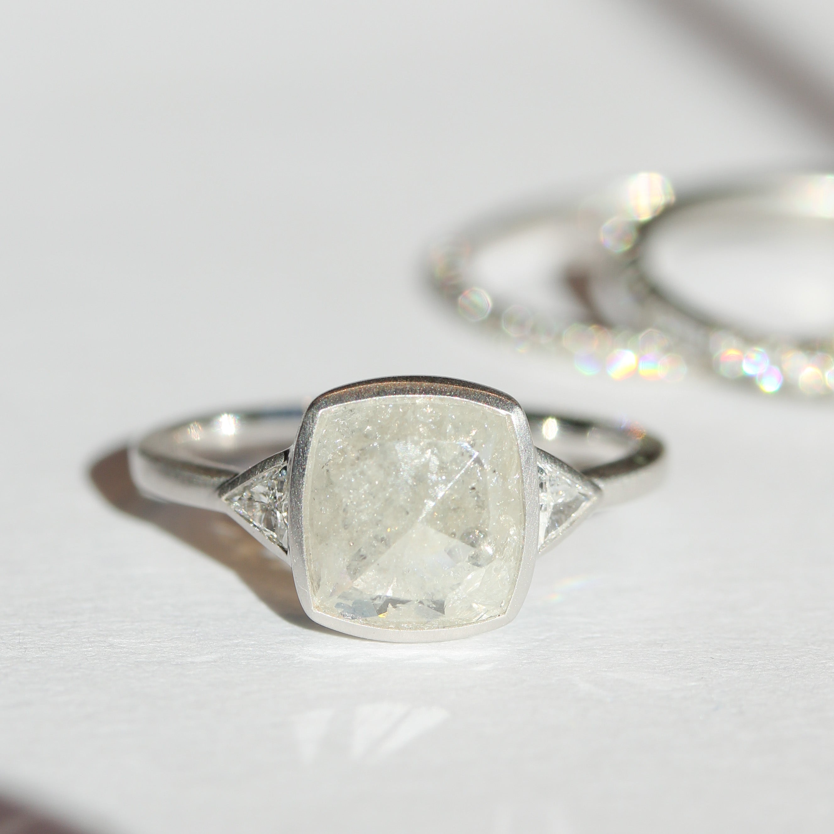 Icy Grey 2.25ct Diamond Ring