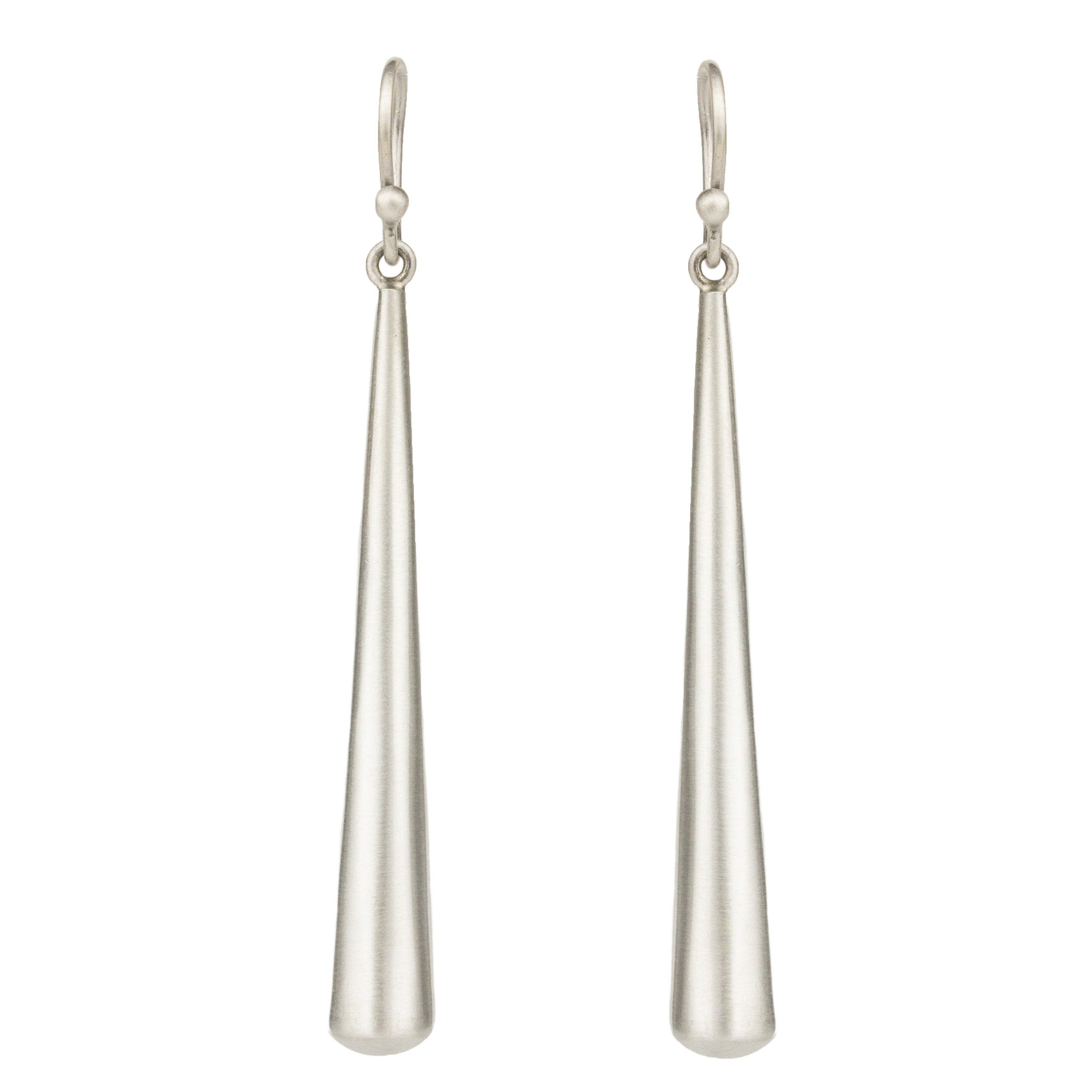 Long Hollow Teardrop Earrings