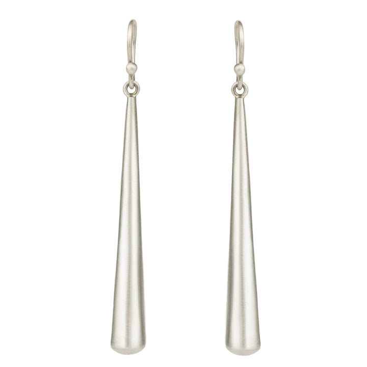 Long Hollow Teardrop Earrings