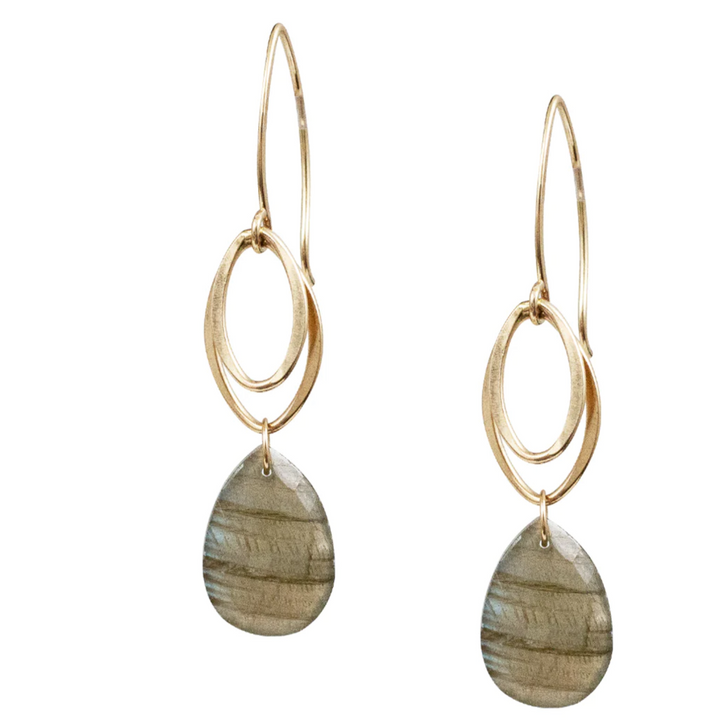 Fiona Labradorite Earrings