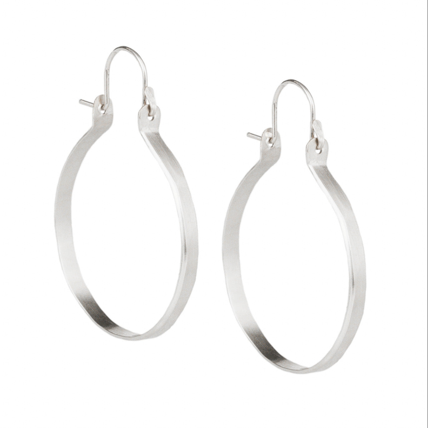 4” Sterling Silver Hoops