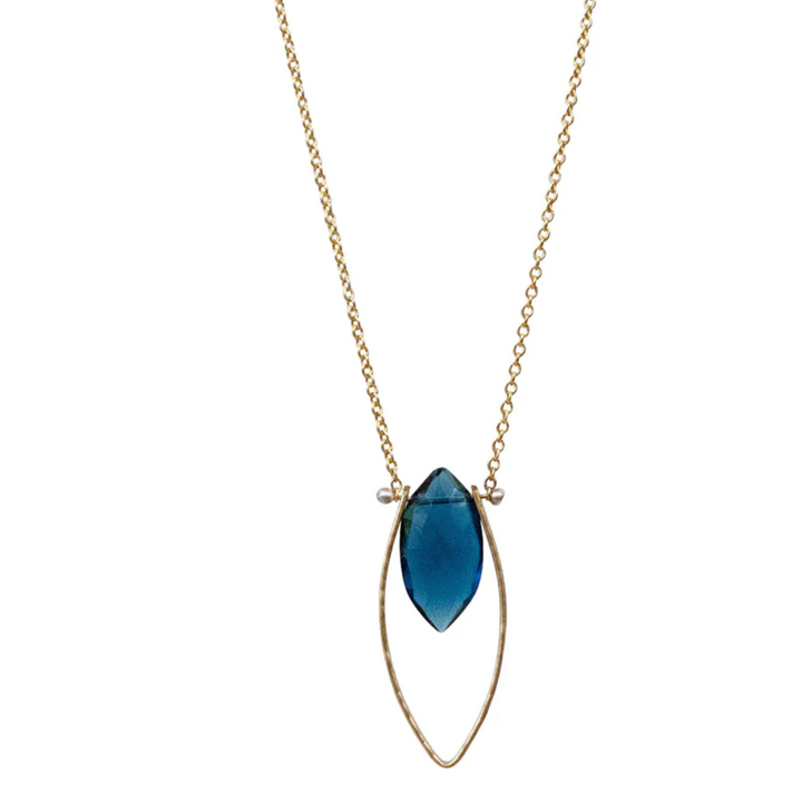 Mona Blue Quartz Necklace