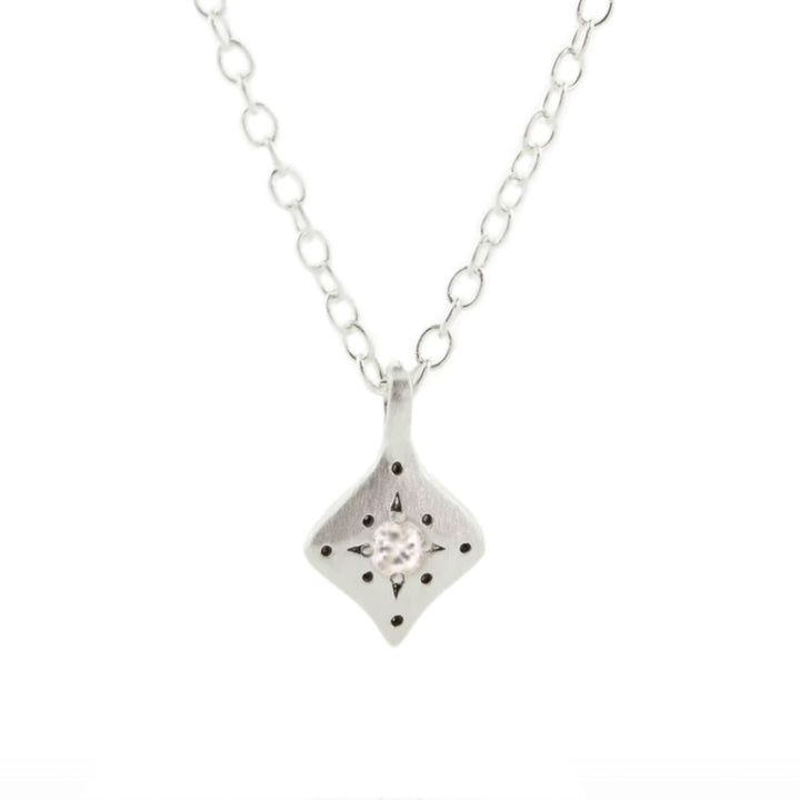 Silver Nights Diamond Charm Necklace