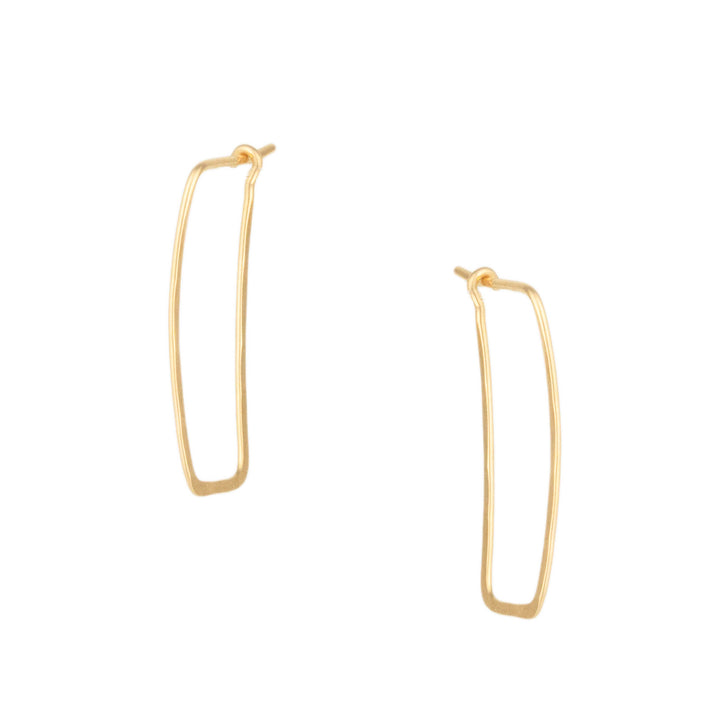 Glacier Lily Rectangular Hoops