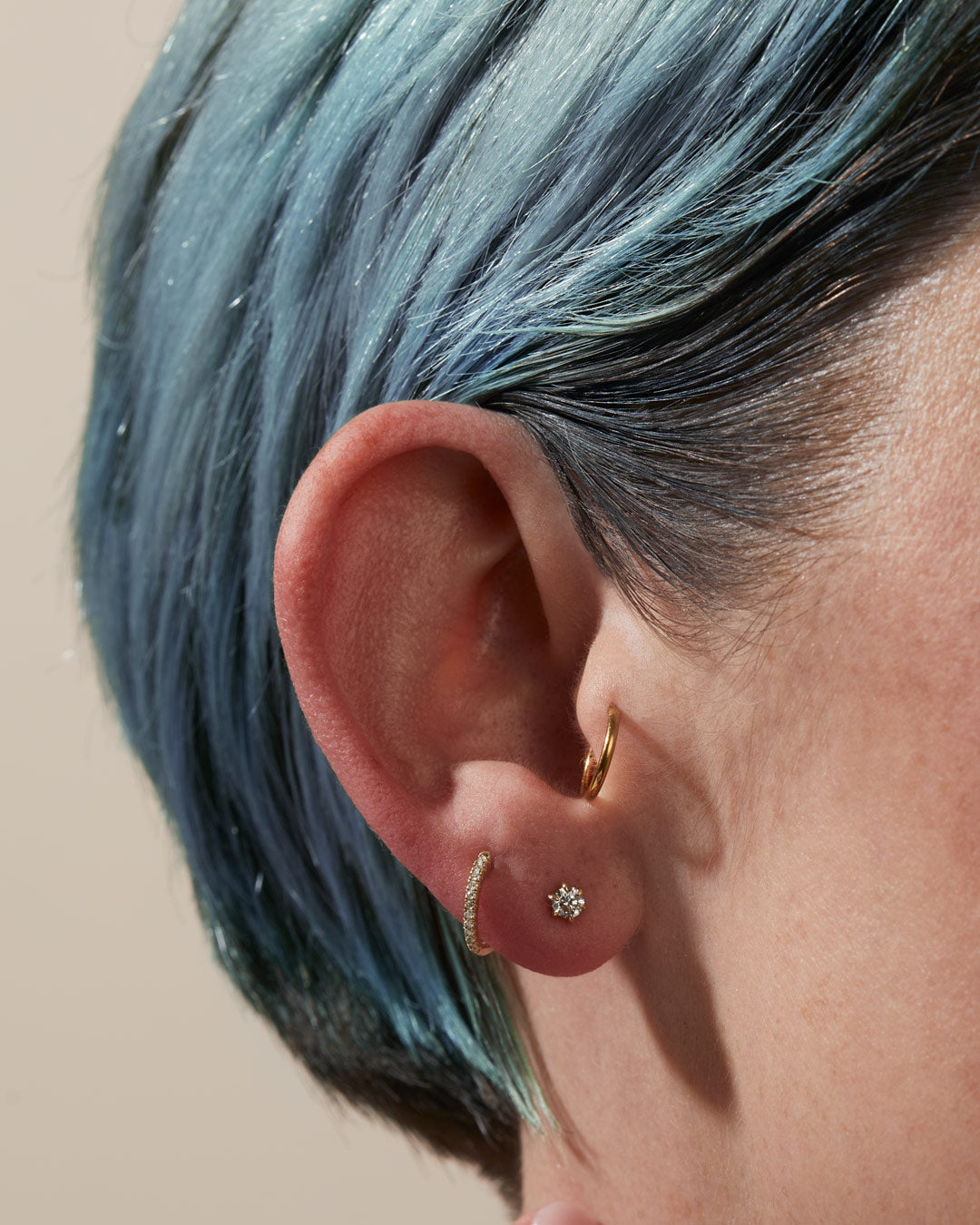 Round Diamond 6-Prong Stud