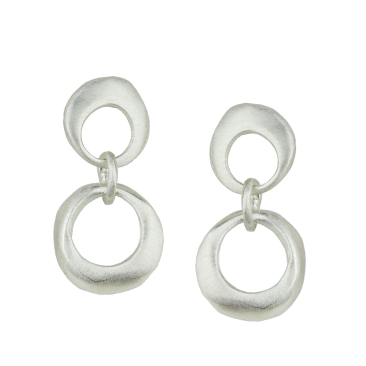 Double Open Circle Earrings