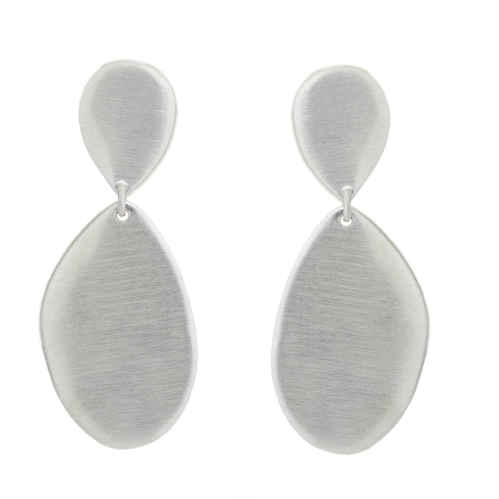 Double Flat Drop Earrings