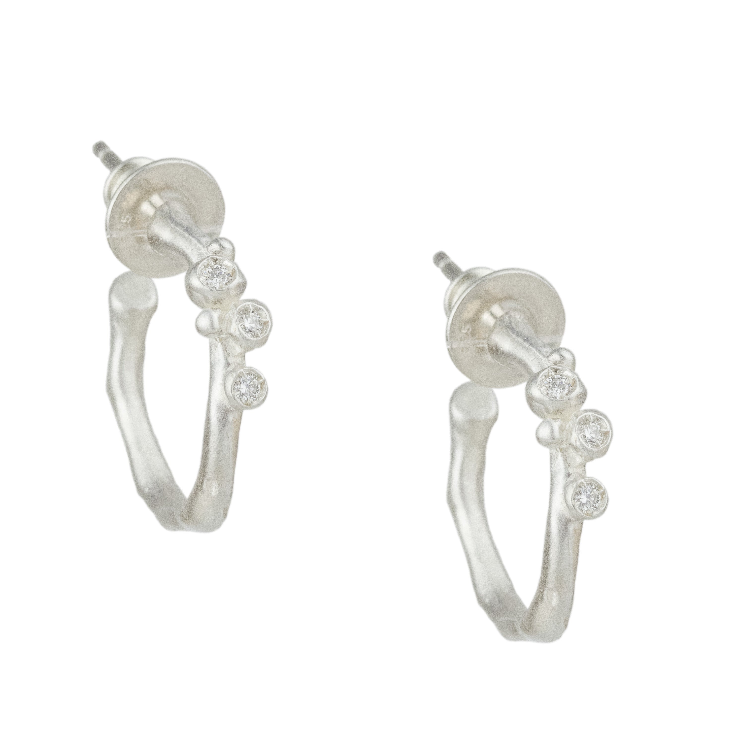 Encrusted Branch Hoops