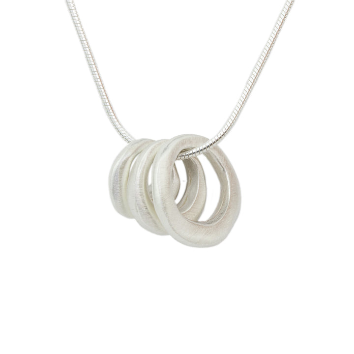 Three Organic Circles Necklace