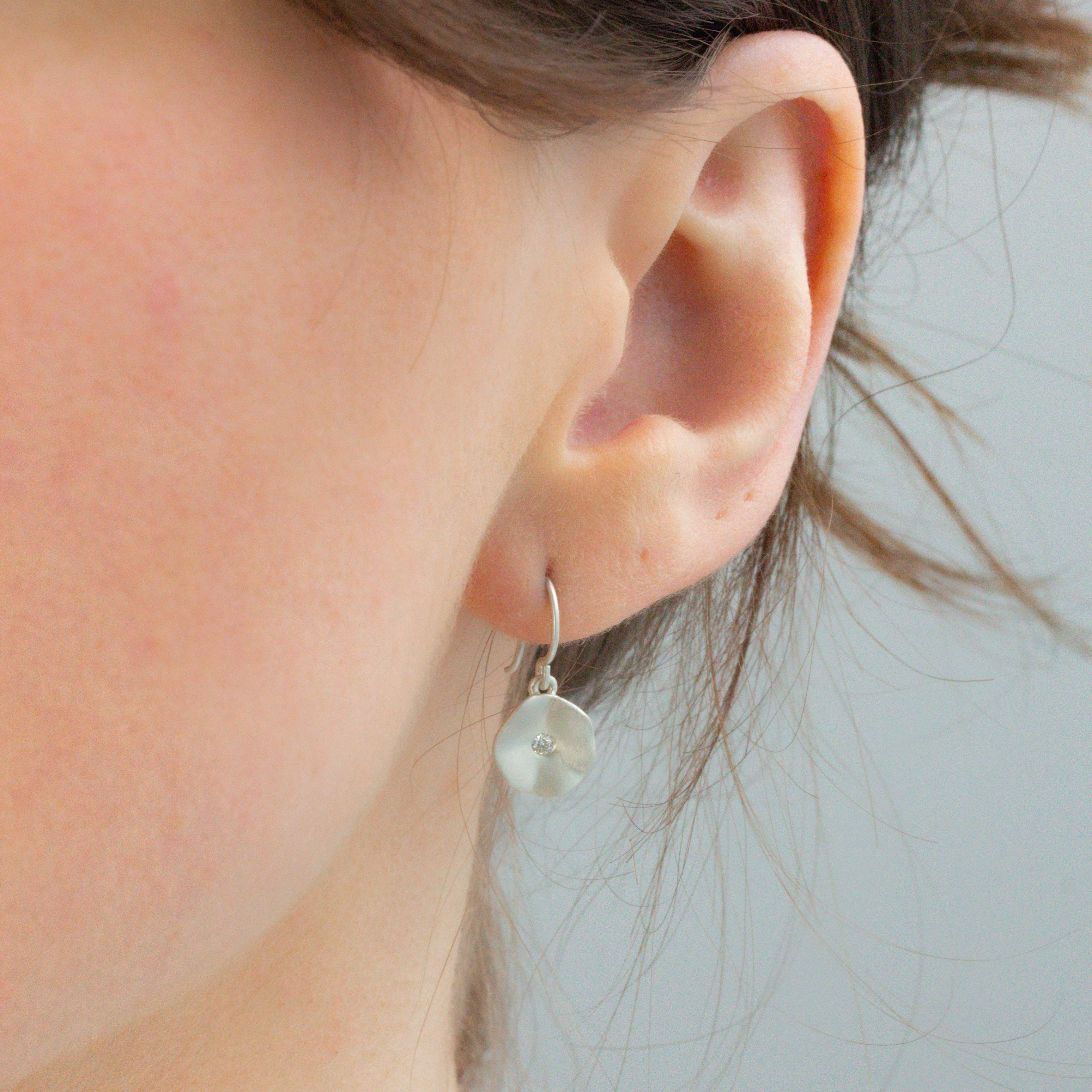 Diamond Seed Earrings-Branch