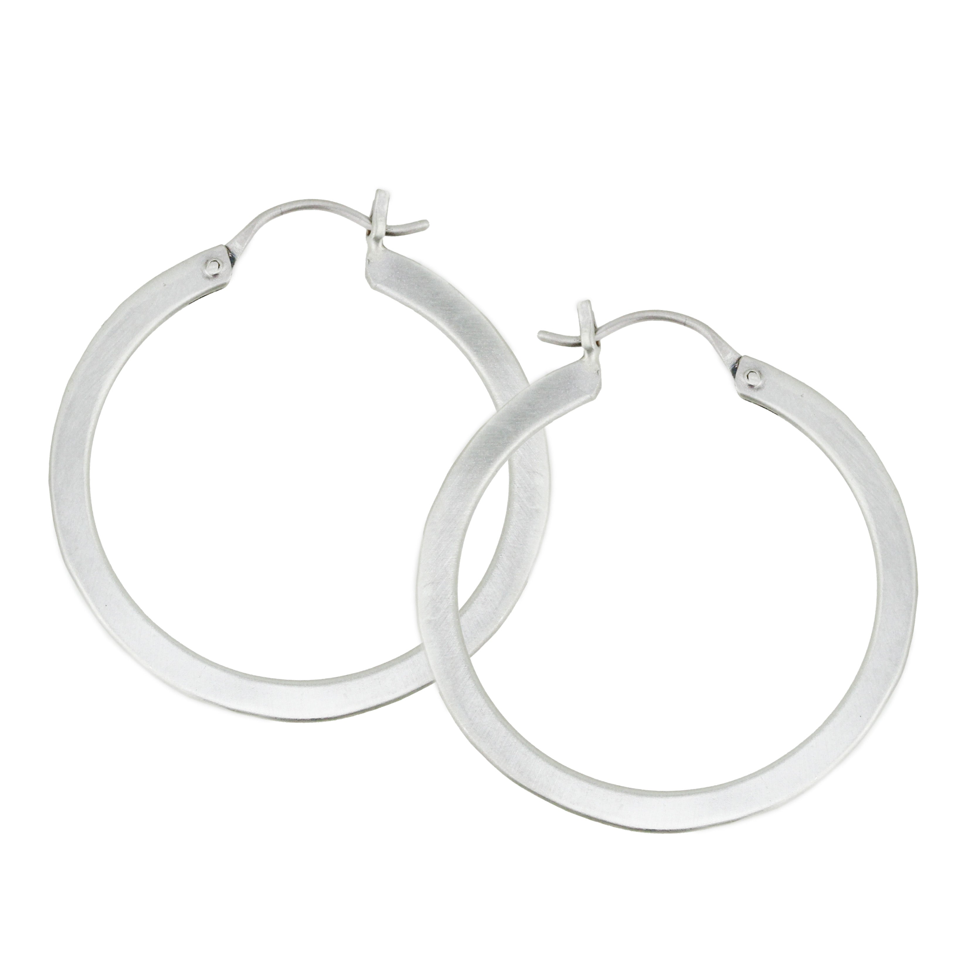 Flat Medium Hoop Earring-Jane Diaz