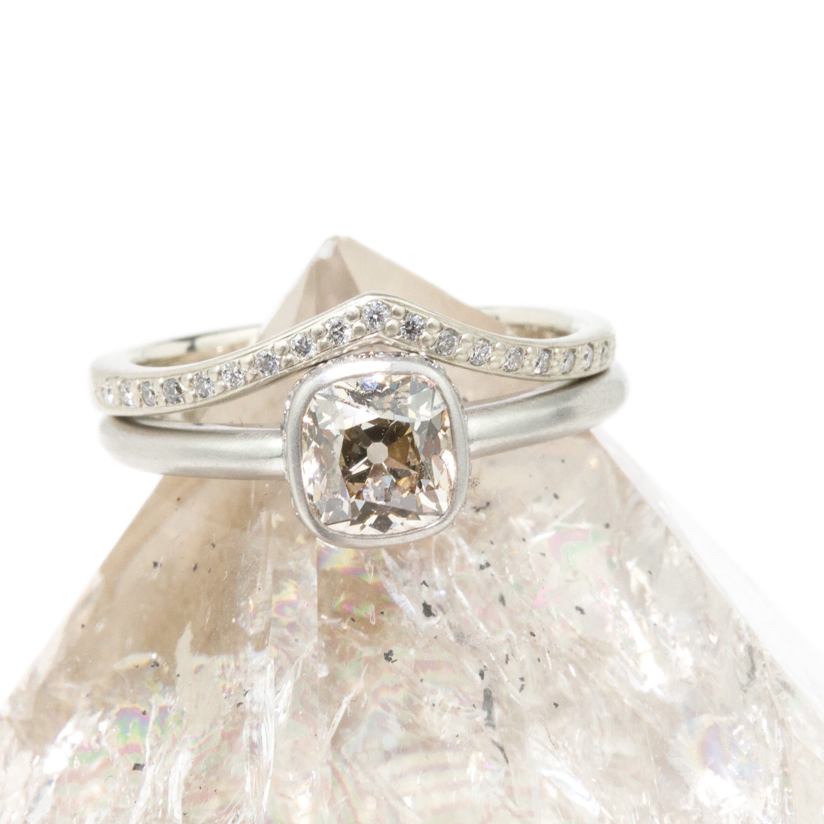 Hidden Halo 1.09ct Diamond Ring-Rebecca Overmann