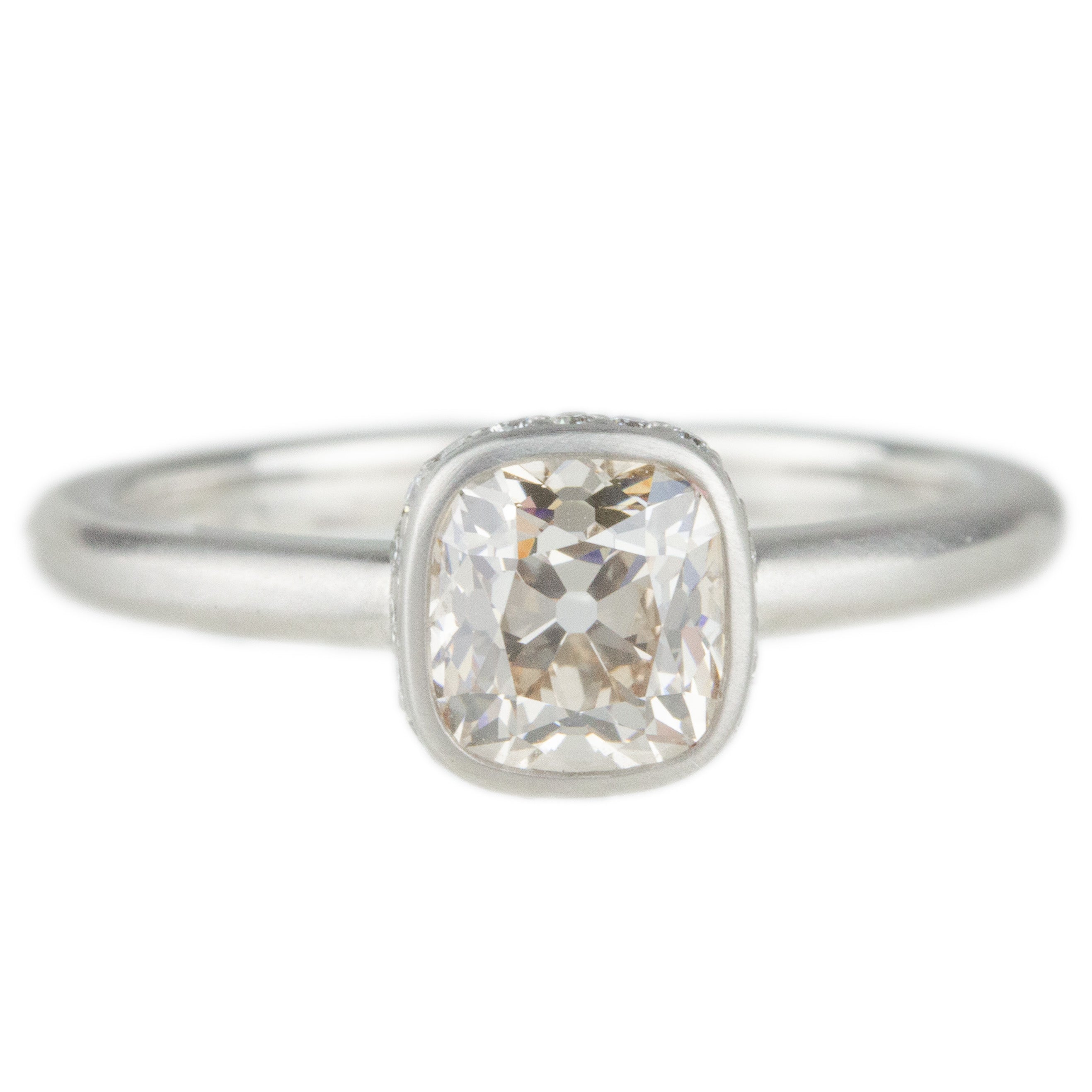 Hidden Halo 1.09ct Diamond Ring-Rebecca Overmann