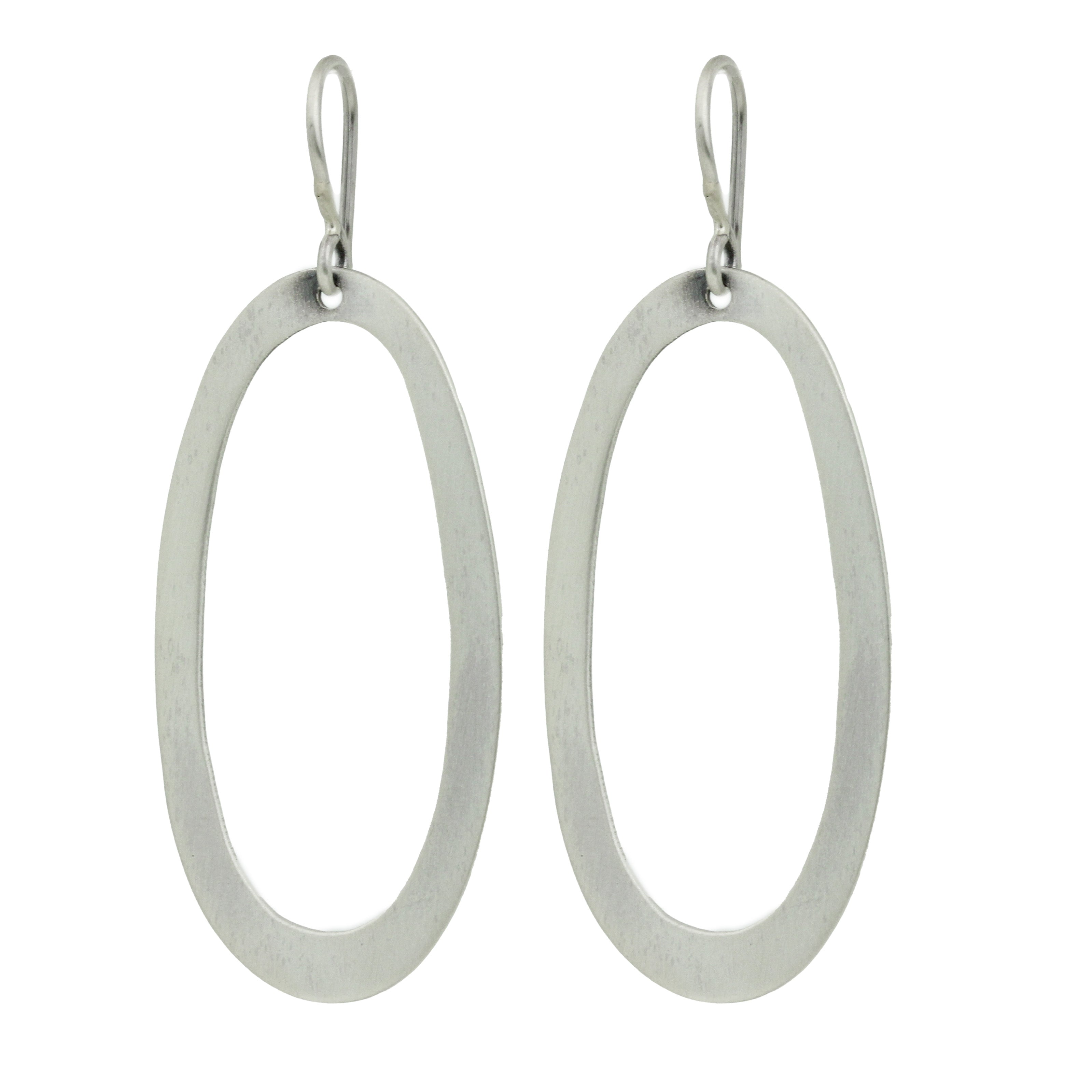 Large Oval Drop Earrings-Jane Diaz
