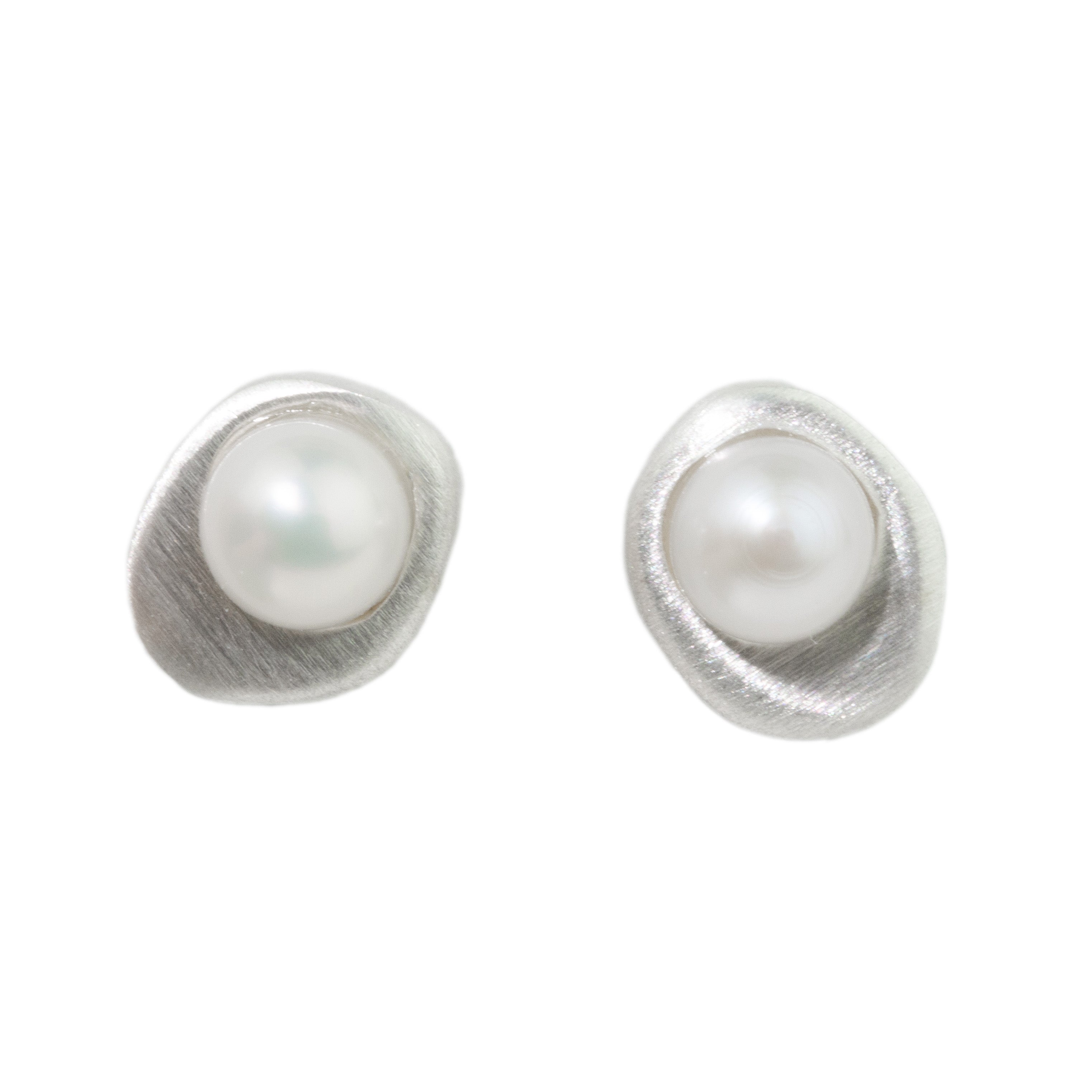Mini Pearl Pebble Studs-Philippa Roberts