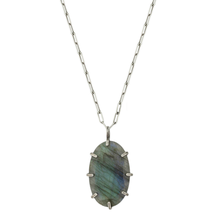 Labradorite Pronged Necklace