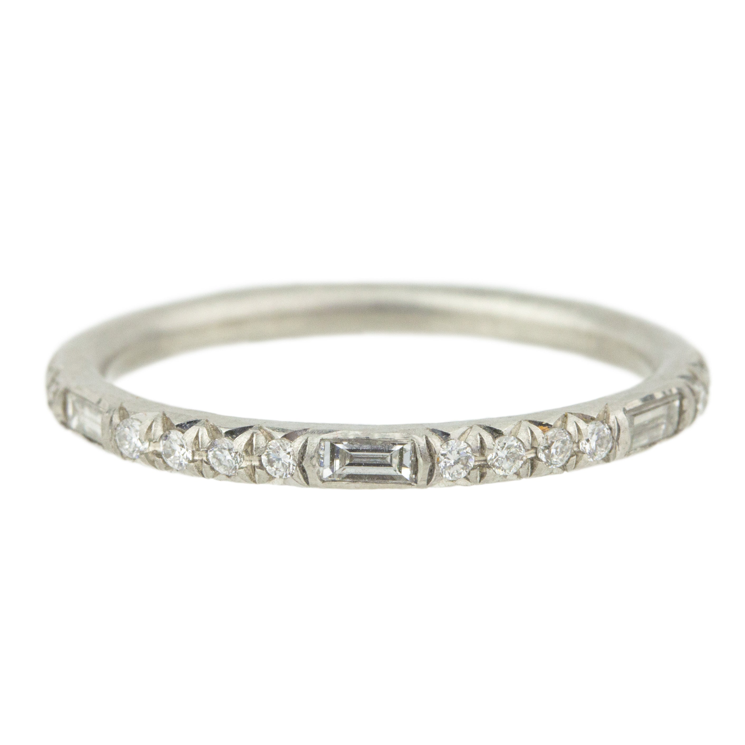 Round + Baguette Ring-Annie Fensterstock