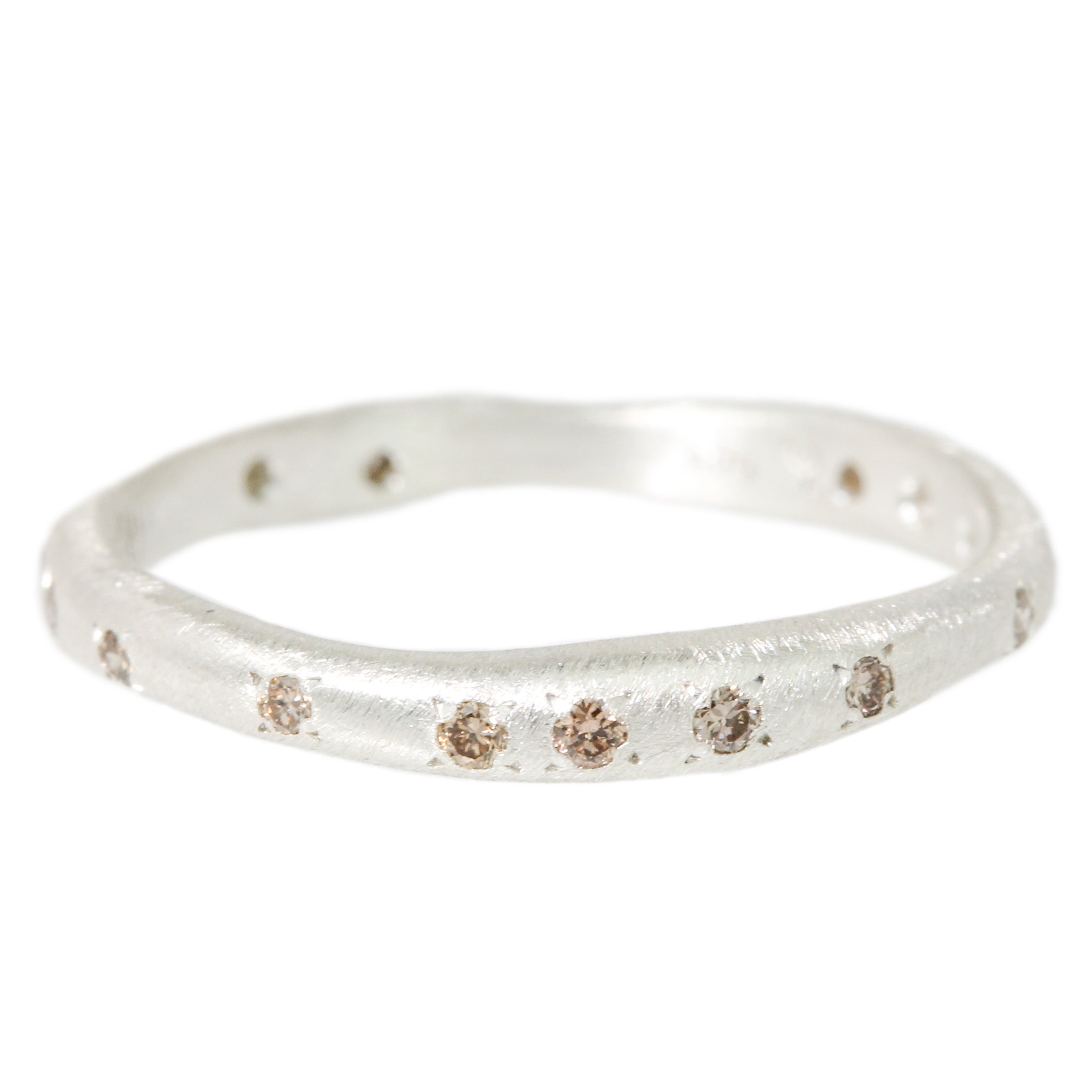 Silver Flow Diamond Ring #4-Yasuko Azuma