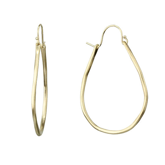 Small Gold Anjou Hoops-Sarah McGuire