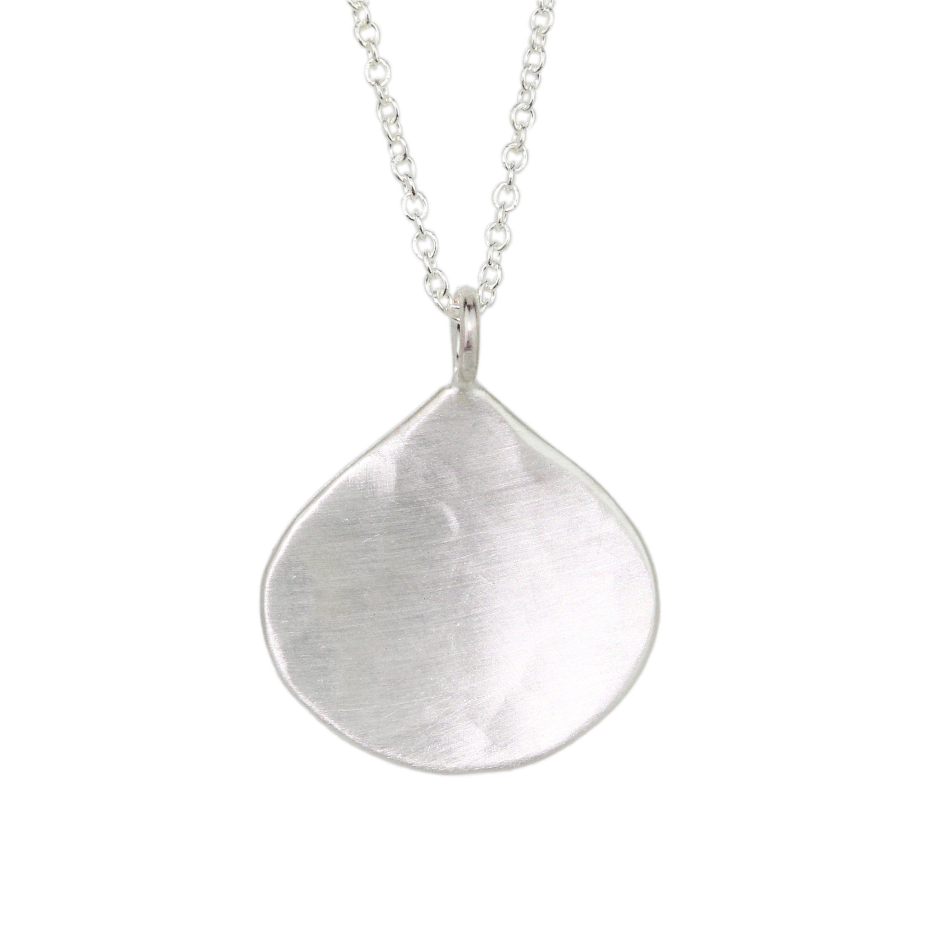 Small Hammered Teardrop Necklace-Philippa Roberts