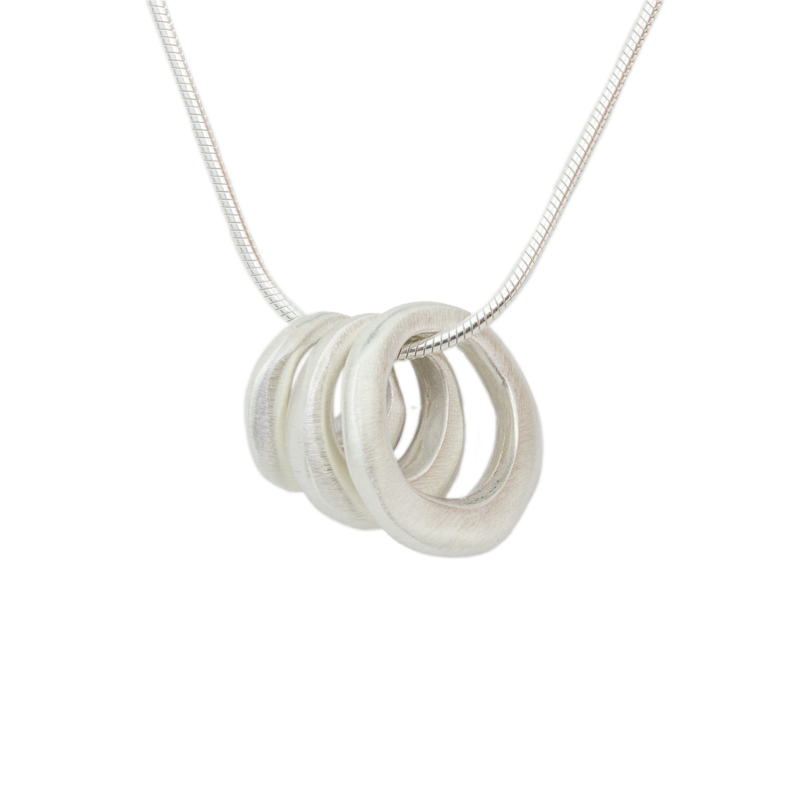 Three Organic Circles Necklace-Philippa Roberts